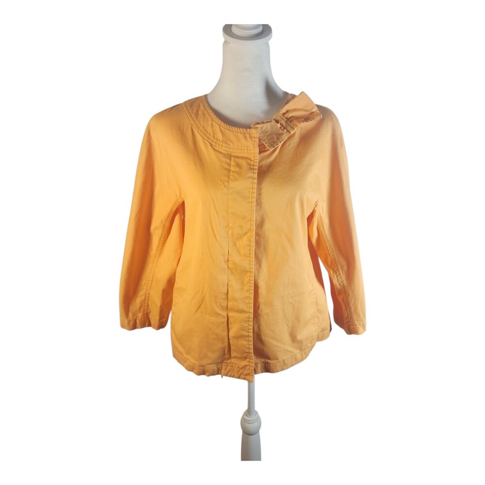 Talbots Organa Snap Button-Frint Lightweight Jacket Women's 12 Petite